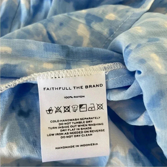 Faithfull the brand Magnolia tye dye ruched mini dress - Picture 11 of 11